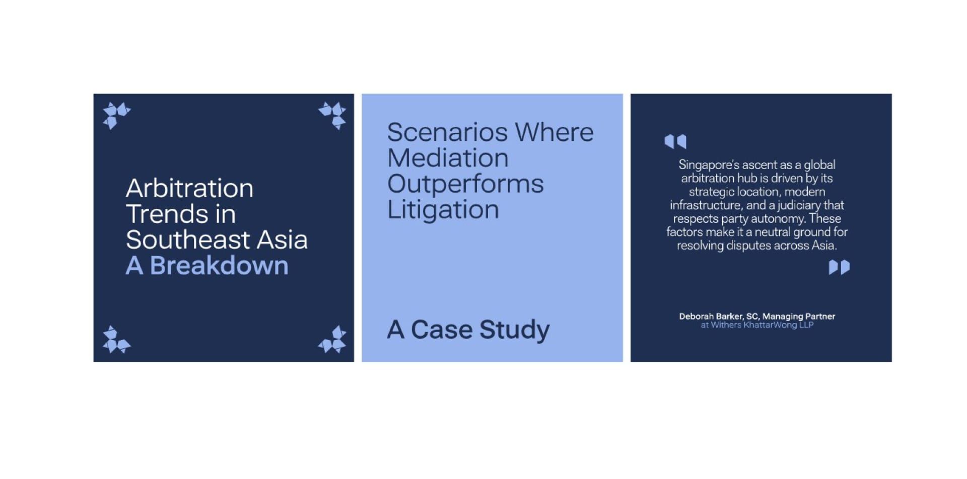 RR Legal posts on arbitration in Southeast Asia, mediation, and a partner’s quote